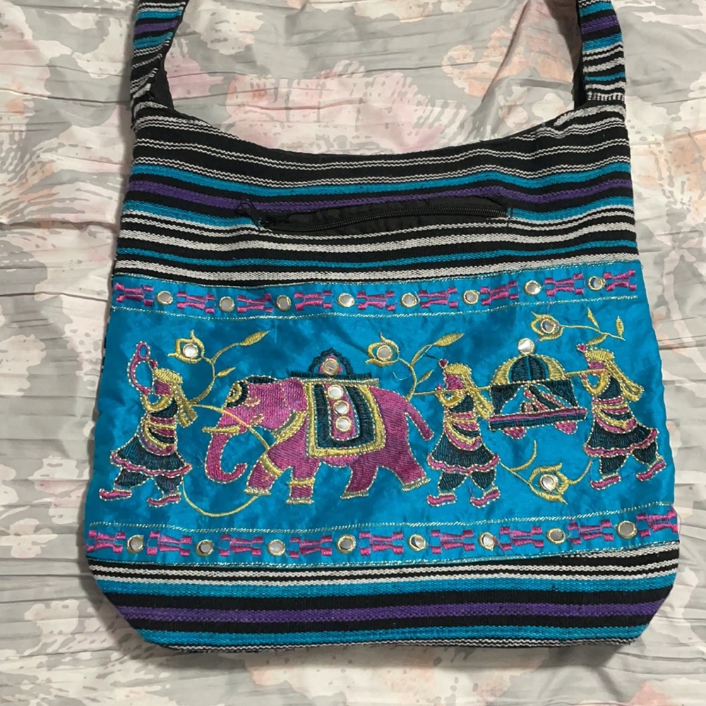 Indian motif cross body bag